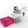colourful furnishings for home and office made of plexi